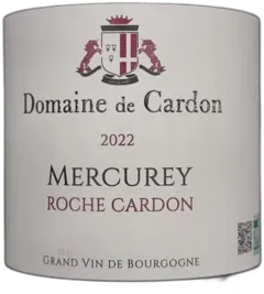 image du vin Mercurey 2022 Rouge Roche Cardon Cardon