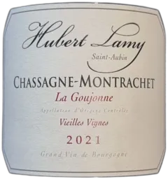 photo Chassagne-Montrachet Rouge 2021 la Goujonne Hubert Lamy