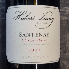 photo Santenay Rouge 2021 les Hâtes Hubert Lamy