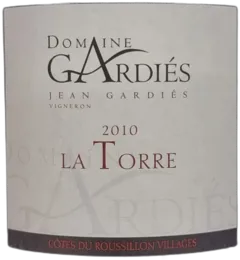photo Bio Côtes-du-Roussillon-Villages 2010 Rouge la Torre Gardiès