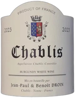 photo Chablis 2023 Blanc Droin