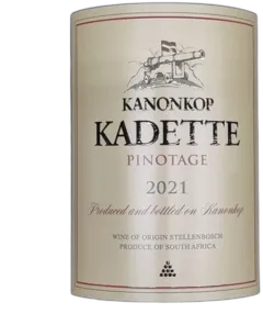 photo Afrique-du-Sud Stellenbosch 2021 Rouge Kadette Pinotage Kanonkop