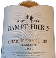 photo Chablis Grand Cru 2020 Blanc Blanchots Dampt Magnum