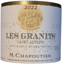 photo Bio st-Joseph 2022 Rouge les Granits m Chapoutier
