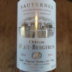 photo Sauternes 2014 Blanc Liquoreux Château Haut-Bergeron