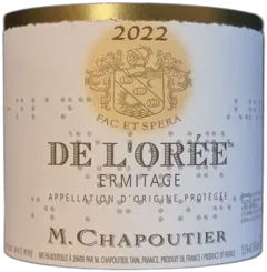 photo Bio Ermitage 2022 Blanc de l’Orée m Chapoutier