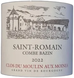 vue du vin Bio Saint-Romain 2022 Blanc Combe Bazin Moulin Aux Moines