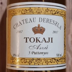 photo Hongrie Tokaji Aszú 2017 Blanc Liquoreux 5 Puttonyos Dereszla