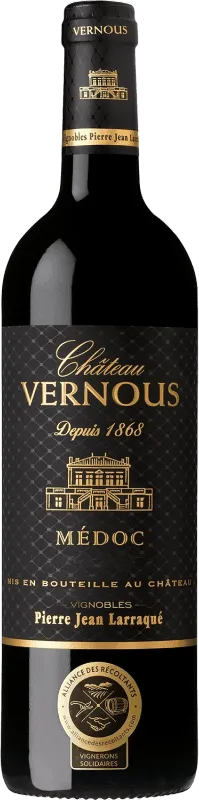 photo Château Vernous, 2022 a O.p Médoc, Vin Rouge