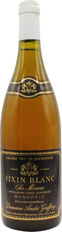 photo Fixin Clos Moreau Monopole Blanc 2000 Andre Geoffroy