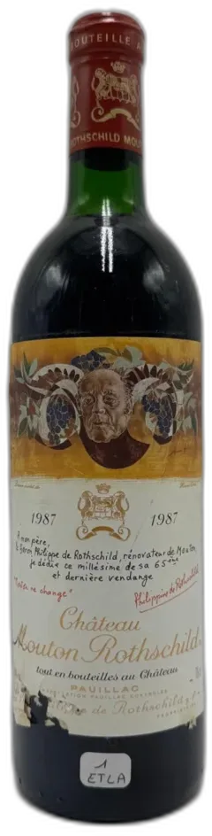 photo Château Mouton Rothschild Etla 1987
