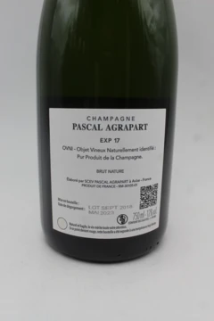 photo Expérience 17 Brut Nature Blanc de Blancs Champagne Agrapart & Fils 2017
