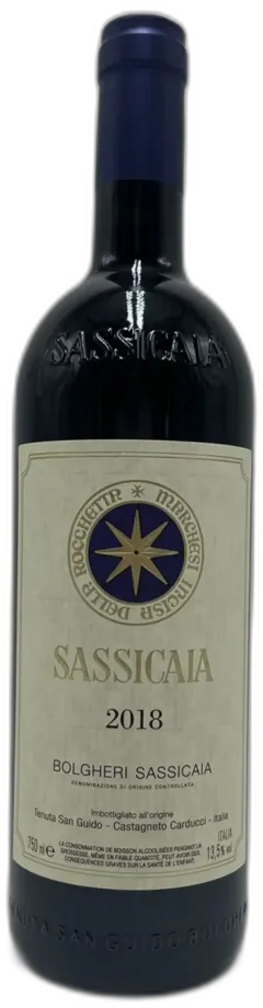 photo Sassicaia Tenuta San Guido 2018