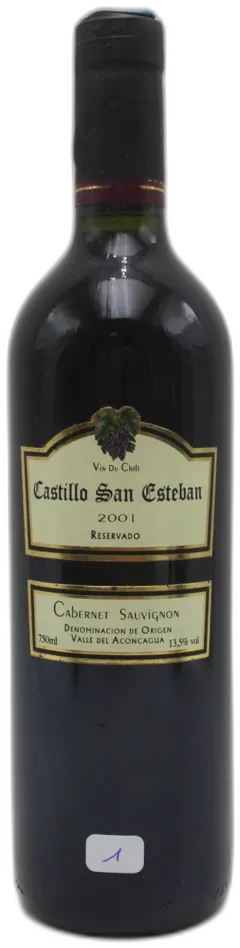 photo Cabernet Sauvignon Castillo San Esteban 2001