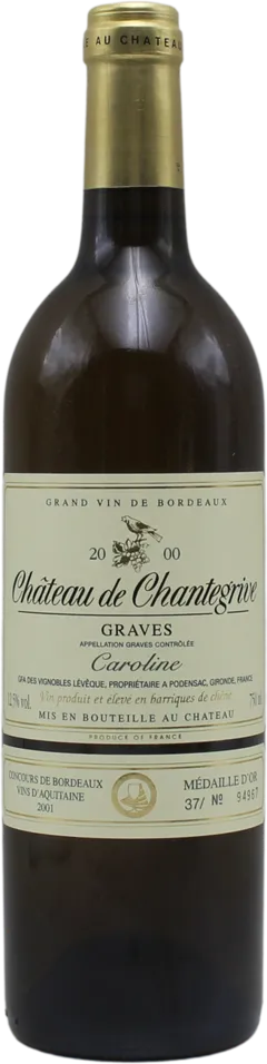 photo Château de Chantegrive Cuvée Caroline 2000