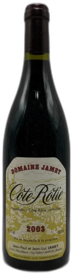 photo Côte Rotie Domaine Jamet 2003