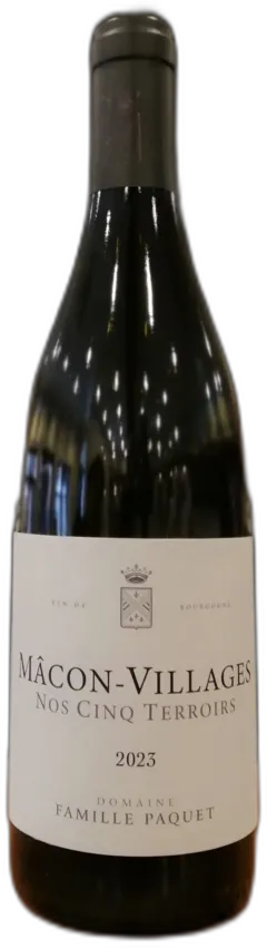 vue du vin Paquet Macon-Fuissé Nos 5 Terroirs 2023