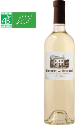 photo Coteaux d’Aix-en-Provence Blanc Château de Beaupré Bio 2023
