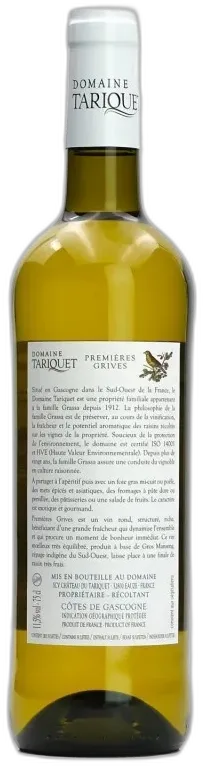 photos du vin Premières Grives Doux Domaine Tariquet
