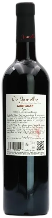 photo du vin Carignan les Jamelles