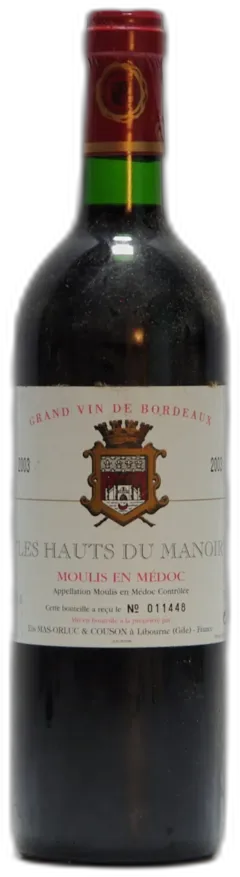 photo du vin 2003 les Hauts du Manoir, Moulis en Medoc