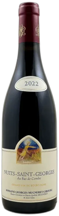 vue du vin Mugneret Gibourg Nuits Saint Georges "au Bas de Combe" 2022