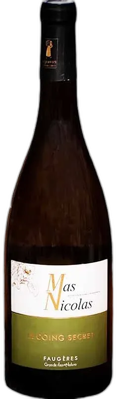 photo Mas Nicolas le Coing Secret Aoc Faugères 2024 Blanc