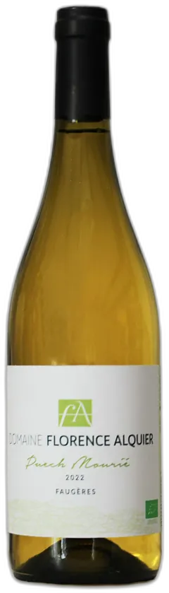 photo du vin Florence Alquier Faugères Blanc Puech Mourié 2022