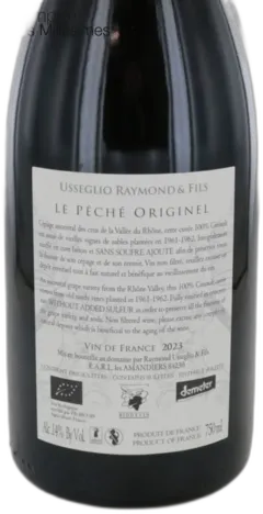 photos du vin Vin de France 2023 Péché Originel Raymond Usseglio