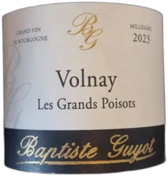 photos du vin Volnay 2023 Rouge les Grands Poisots Baptiste Guyot 13 5