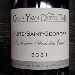 photo Nuits-st-Georges 2021 Rouge Creux Fraîches Eaux Guy et Yvan Dufouleur
