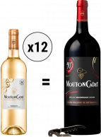 photo Pack Mouton Cadet Blanc 2024 Couteau Sommelier Offert 1 Magnum Offert