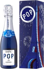 photo Champagne Pommery Pop Bleu Etui Tour Eiffel