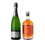 photo Pack Cocktail Kir Royal Crémant et Crème de Pêche de Vigne