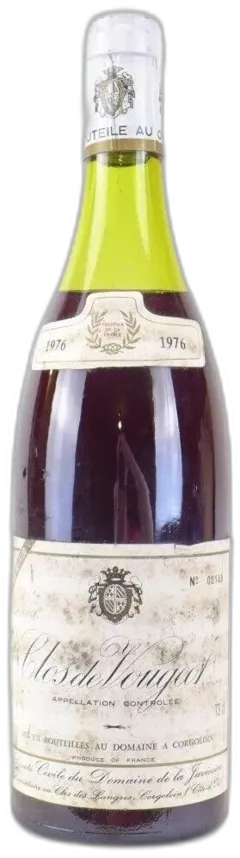 capture du vin 1976 Clos de Vougeot Domaine de la Juvinière Rouge Bourgogne
