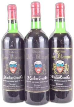 photo 1975 Saint-Émilion Château Puy-Blanquet Grand Cru Lot de Rouge Bordeaux