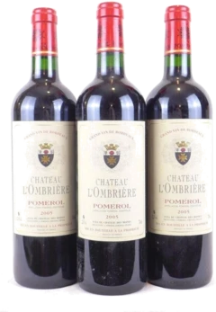 photo 2005 Pomerol Château l’Ombrière Lot de Rouge Bordeaux