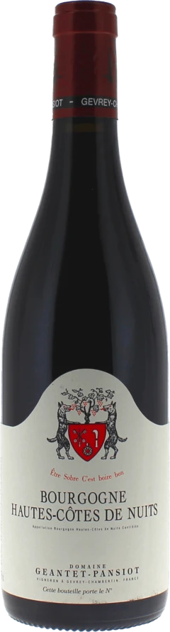 photo Bourgogne Hautes Cotes de Nuits 2023 Domaine Geantet Pansiot