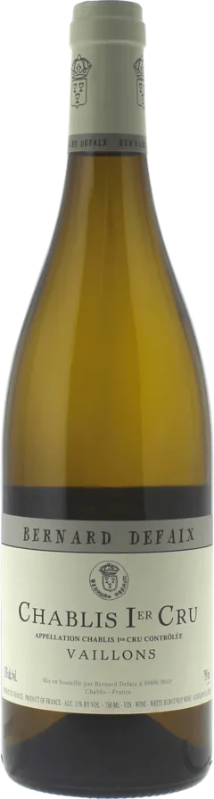 photo Chablis 1er Cru les Vaillons 2022 Domaine Defaix Bernard