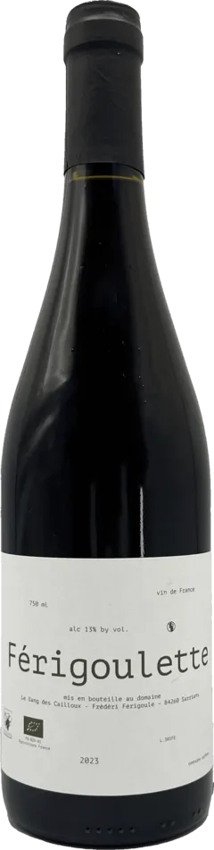 photo Férigoulette 2023 Domaine le Sang des Cailloux Vdf Rouge Cousin&Compagnie Caviste Indépendant à Bordeaux et en Ligne