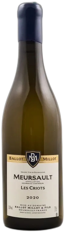 capture du vin Ballot-Millot Meursault "Criots" 2020