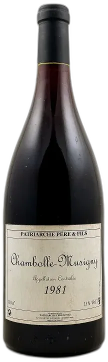 photo du vin Patriarche Père & Fils Chambolle Musigny 1981 Magnum