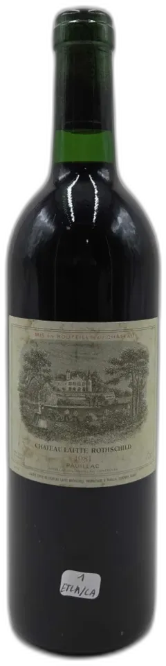 photo Château Lafite Rothschild Tlb/ca 1981
