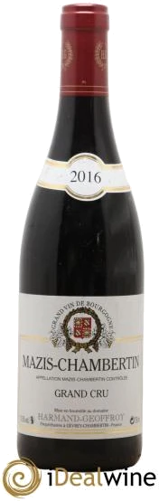 photo Mazis-Chambertin Grand Cru Harmand-Geoffroy 2016