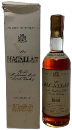 photo Whisky Macallan Single Malt 18 Ans 1966