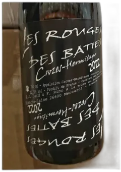 image du vin Crozes-Hermitage Les Rouges des Bâties