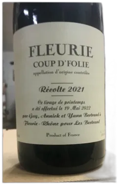 vue du vin Coup d’Folie