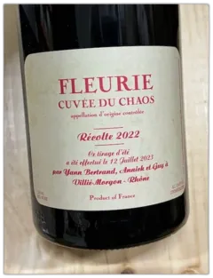 photo du vin Cuvée du Chaos