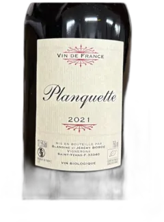 image du vin Planquette Vin de France Rouge