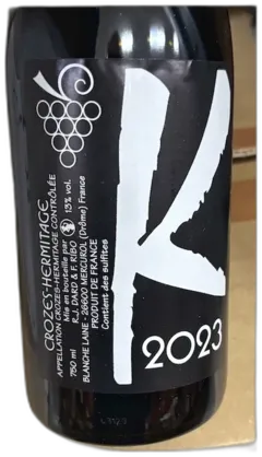 photo du vin Crozes Hermitage Les Karrières